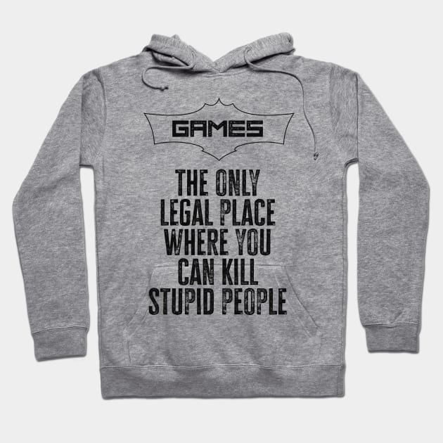 Games are a wonderful place to be / funny gaming quote Hoodie by Naumovski